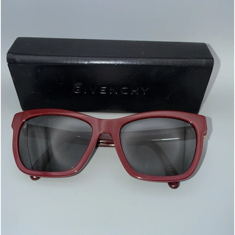 Givenchy GV0112 Shiny Red Authentic Sunglasses polarized lens & Givenchy Case